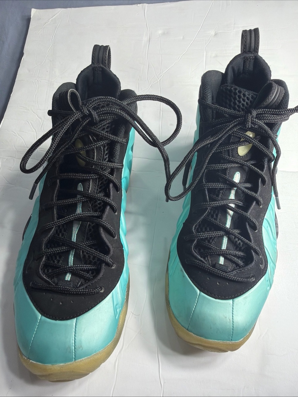 Nike Air Little Posite Pro GS ‘Island Green Platinum 644792-303 Youth Size 6.5 Y